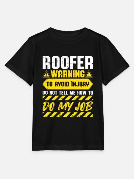 Bauarbeiter Dachdecker Geschenkidee - Stanley/Stella Kinder T-Shirt MINI CREATOR  - Schwarz