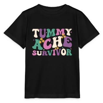 Bauchschmerzen Survivor Vintage - Stanley/Stella Kinder T-Shirt MINI CREATOR  - Schwarz - Vorne - Mikhail (115cm)