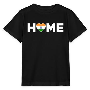 Inde Accueil Inde Drapeau Inde Amour - T-shirt bio MINI CREATOR Stanley/Stella Enfant - noir - Devant - Mikhail (115cm)