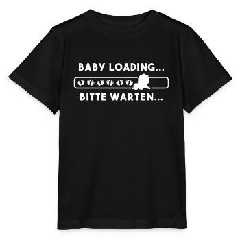 Baby Loading Bitte Warten - Stanley/Stella Kinder T-Shirt MINI CREATOR  - Schwarz - Vorne - Mikhail (115cm)