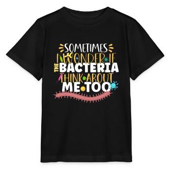Microbiologiste Laboratoire de microbiologie Staphylocoque Biologie - T-shirt bio MINI CREATOR Stanley/Stella Enfant - noir - Devant - Mikhail (115cm)