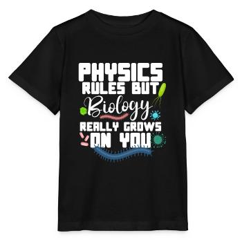 Microbiologiste Laboratoire de microbiologie Staphylocoque Biologie - T-shirt bio MINI CREATOR Stanley/Stella Enfant - noir - Devant - Mikhail (115cm)