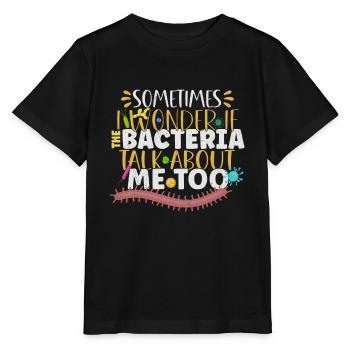Microbiologiste Laboratoire de microbiologie Staphylocoque Biologie - T-shirt bio MINI CREATOR Stanley/Stella Enfant - noir - Devant - Mikhail (115cm)