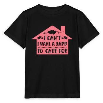 Ich Kann Nicht Ich Muss Auf Den Hof Aufpassen - Stanley/Stella Kinder T-Shirt MINI CREATOR  - Schwarz - Vorne - Mikhail (115cm)