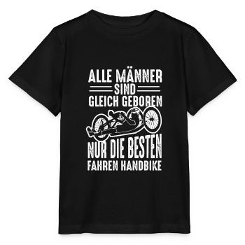 Alle Männer Sind Gleich Geboren Handbike - Stanley/Stella Kinder T-Shirt MINI CREATOR  - Schwarz - Vorne - Mikhail (115cm)