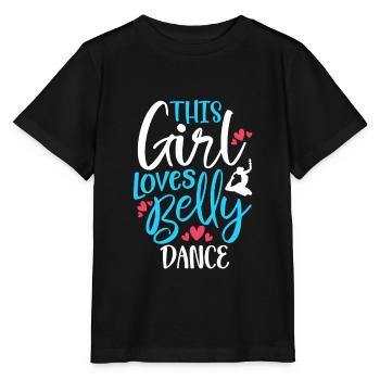 Danseuse du ventre Cette fille aime la danse du ventre - T-shirt bio MINI CREATOR Stanley/Stella Enfant - noir - Devant - Mikhail (115cm)