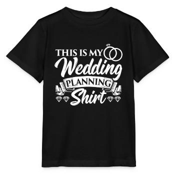 This Is My Wedding Planning Shirt Wedding Planner - Stanley/Stella MINI CREATOR Kids’ T-Shirt - black - Front - Mikhail (115cm)