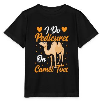 I Do Pedicures On Camel Toes Camels Pedicure Nail - Stanley/Stella Kinder T-Shirt MINI CREATOR  - Schwarz - Vorne - Mikhail (115cm)