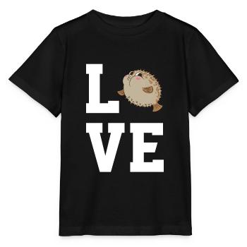 Cher poisson-globe - T-shirt bio MINI CREATOR Stanley/Stella Enfant - noir - Devant - Mikhail (115cm)