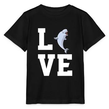 Beluga Wal Liebhaber - Stanley/Stella Kinder T-Shirt MINI CREATOR  - Schwarz - Vorne - Mikhail (115cm)