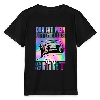 90er Jahre - Stanley/Stella Kinder T-Shirt MINI CREATOR  - Schwarz - Vorne - Mikhail (115cm)