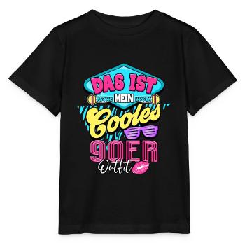 90er Jahre - Stanley/Stella Kinder T-Shirt MINI CREATOR  - Schwarz - Vorne - Mikhail (115cm)