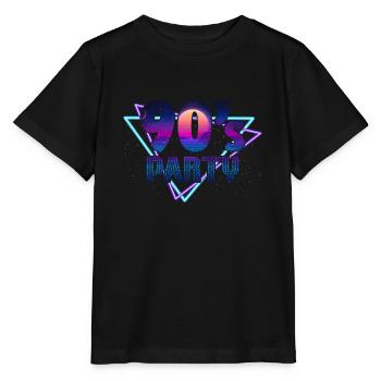 Fête des années 90 années 90 - T-shirt bio MINI CREATOR Stanley/Stella Enfant - noir - Devant - Mikhail (115cm)