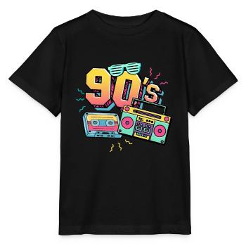 90s 90s - Stanley/Stella MINI CREATOR Kids’ T-Shirt - black - Front - Mikhail (115cm)