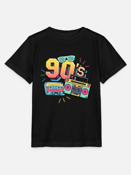 90s 90s - Stanley/Stella MINI CREATOR Kids’ T-Shirt - black