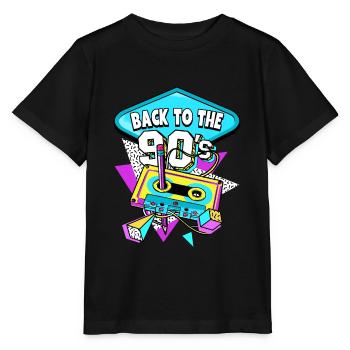 Retour des années 90 aux années 90 - T-shirt bio MINI CREATOR Stanley/Stella Enfant - noir - Devant - Mikhail (115cm)