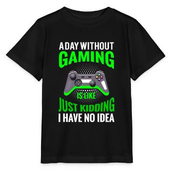 Clothes for gamers -gaming is a lifestyle - Stanley/Stella MINI CREATOR Kids’ T-Shirt - black - Front - Mikhail (115cm)