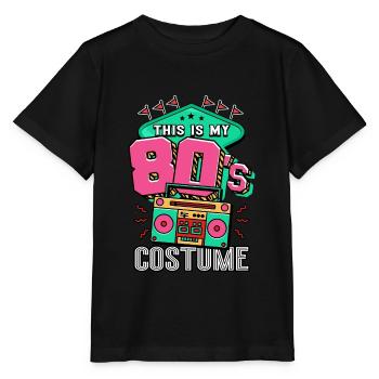 80er Jahre Das Ist Mein 80er Kostüm - Stanley/Stella Kinder T-Shirt MINI CREATOR  - Schwarz - Vorne - Mikhail (115cm)