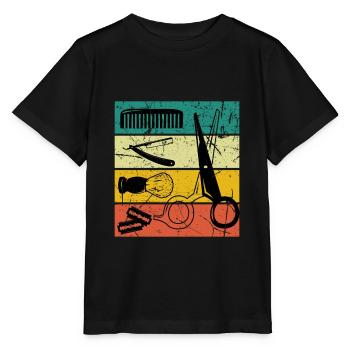 Friseurin - Stanley/Stella Kinder T-Shirt MINI CREATOR  - Schwarz - Vorne - Mikhail (115cm)