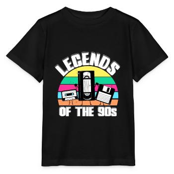 années quatre-vingt-dix - T-shirt bio MINI CREATOR Stanley/Stella Enfant - noir - Devant - Mikhail (115cm)