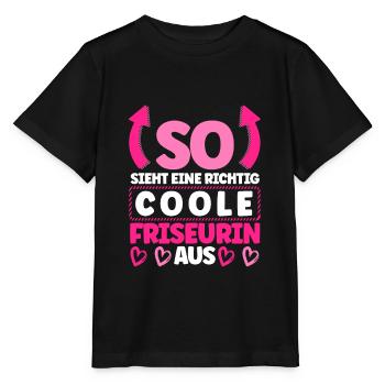 Friseurin - Stanley/Stella Kinder T-Shirt MINI CREATOR  - Schwarz - Vorne - Mikhail (115cm)