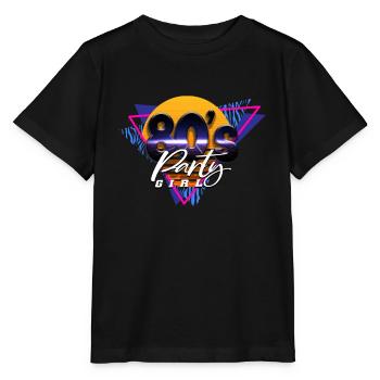 80s 80s Girl - Stanley/Stella MINI CREATOR Kids’ T-Shirt - black - Front - Mikhail (115cm)