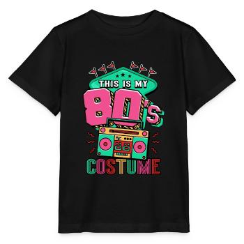 80er Jahre Das Ist Mein 80er Kostüm - Stanley/Stella Kinder T-Shirt MINI CREATOR  - Schwarz - Vorne - Mikhail (115cm)