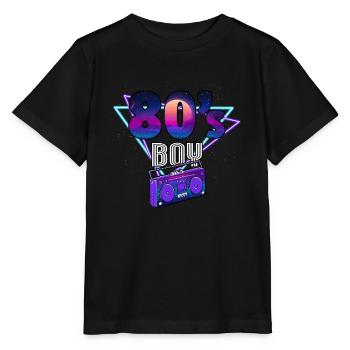 80s 80s Men - Stanley/Stella MINI CREATOR Kids’ T-Shirt - black - Front - Mikhail (115cm)