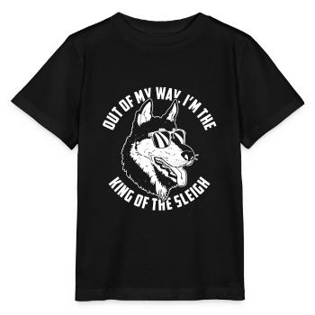 Out of the Way I Am The King Of the Sledge - Stanley/Stella MINI CREATOR Kids’ T-Shirt - black - Front - Mikhail (115cm)