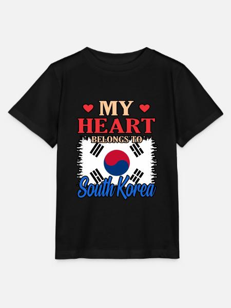 Süd Korea - Stanley/Stella Kinder T-Shirt MINI CREATOR  - Schwarz