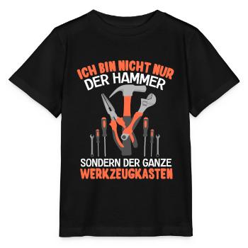 Ich Bin Nicht Nur Der Hammer Der Ganze - Stanley/Stella Kinder T-Shirt MINI CREATOR  - Schwarz - Vorne - Mikhail (115cm)