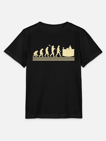 Evolution Der Rezeptionisten - Stanley/Stella Kinder T-Shirt MINI CREATOR - Schwarz