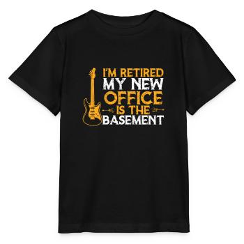 I'm Retired Funny Bass Guitar Player For Music - Stanley/Stella MINI CREATOR Kids’ T-Shirt - black - Front - Mikhail (115cm)