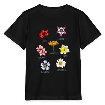 Espèces de fleurs Fleurs - T-shirt bio MINI CREATOR Stanley/Stella Enfant - noir - Devant - Mikhail (115cm)