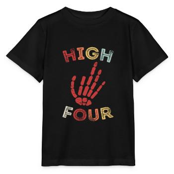 Finger Amputation High Four Finger Amputee - Stanley/Stella MINI CREATOR Kids’ T-Shirt - black - Front - Mikhail (115cm)