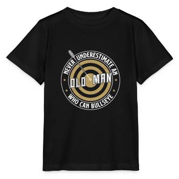Never Underestimate An Old Man Funny Archery For - Stanley/Stella MINI CREATOR Kids’ T-Shirt - black - Front - Mikhail (115cm)
