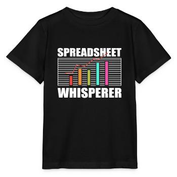Buchhalter Buchhaltung Tabellenkalkulation - Stanley/Stella Kinder T-Shirt MINI CREATOR  - Schwarz - Vorne - Mikhail (115cm)
