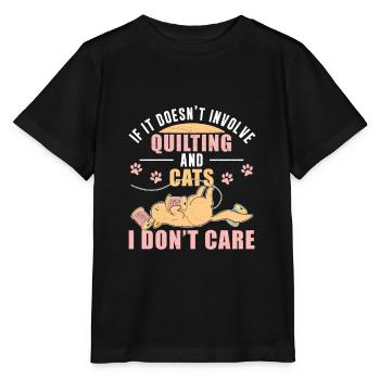 Funny Hand Quilting Humor For Quilter Quilt Maker - Stanley/Stella MINI CREATOR Kids’ T-Shirt - black - Front - Mikhail (115cm)