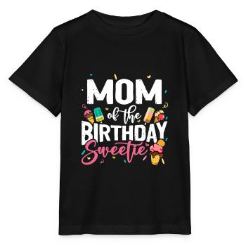 Ice Cream Party Maman Anniversaire B-Day - T-shirt bio MINI CREATOR Stanley/Stella Enfant - noir - Devant - Mikhail (115cm)