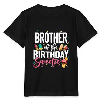 Eiscreme Party Eis Waffeleis Geburtstag B-Day - Stanley/Stella Kinder T-Shirt MINI CREATOR  - Schwarz - Vorne - Mikhail (115cm)