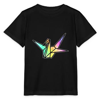 Origami Japan Faltkunst Papier Kranich Japanisch - Stanley/Stella Kinder T-Shirt MINI CREATOR  - Schwarz - Vorne - Mikhail (115cm)