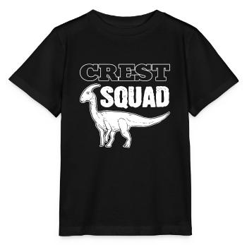Crest Squad Parasaurolophus Dinosaur - Stanley/Stella Kinder T-Shirt MINI CREATOR  - Schwarz - Vorne - Mikhail (115cm)