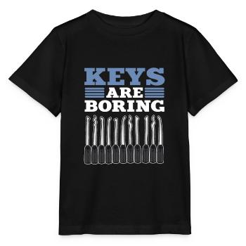 Keys Are Boring Locksmith Locksmithing - Stanley/Stella MINI CREATOR Kids’ T-Shirt - black - Front - Mikhail (115cm)