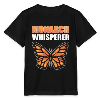Monarque Chuchoteur Monarque Papillon - T-shirt bio MINI CREATOR Stanley/Stella Enfant - noir - Devant - Mikhail (115cm)