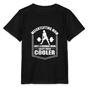 Weightlifting Mom Just A Normal Mom Mothers Day - Stanley/Stella MINI CREATOR Kids’ T-Shirt - black - Front - Mikhail (115cm)
