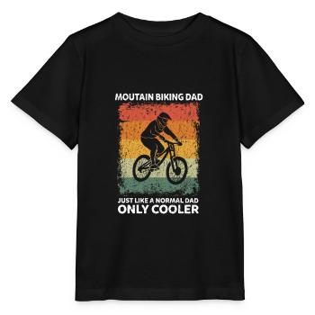 Mountainbiking Papa Lustige Vater Sprüche Vatertag - Stanley/Stella Kinder T-Shirt MINI CREATOR  - Schwarz - Vorne - Mikhail (115cm)