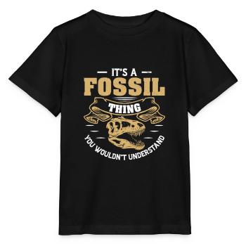 Humour de paléontologie amusante pour une - T-shirt bio MINI CREATOR Stanley/Stella Enfant - noir - Devant - Mikhail (115cm)