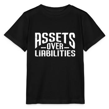 Assets Over Liabilities Accountant CPA Master - Stanley/Stella MINI CREATOR Kids’ T-Shirt - black - Front - Mikhail (115cm)