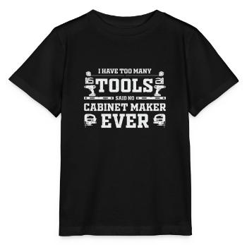 Too Many Tools Funny Cabinet Maker Artisans - Stanley/Stella MINI CREATOR Kids’ T-Shirt - black - Front - Mikhail (115cm)