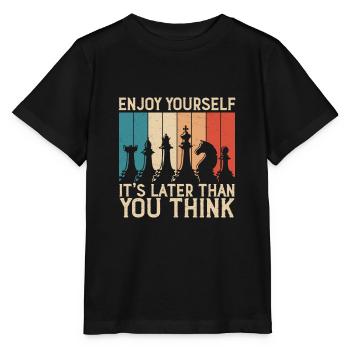 Jeu d'échecs rétro pour un grand-maître - T-shirt bio MINI CREATOR Stanley/Stella Enfant - noir - Devant - Mikhail (115cm)